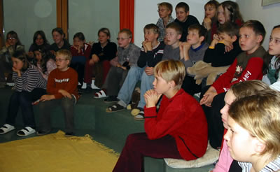 Schüler von der Hauptschule Alpbach