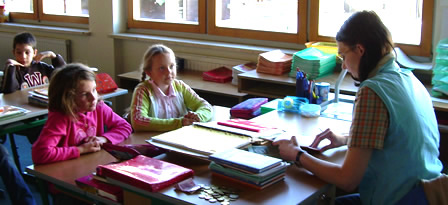Lesung von Margit Kröll in der Volksschule Ellmau